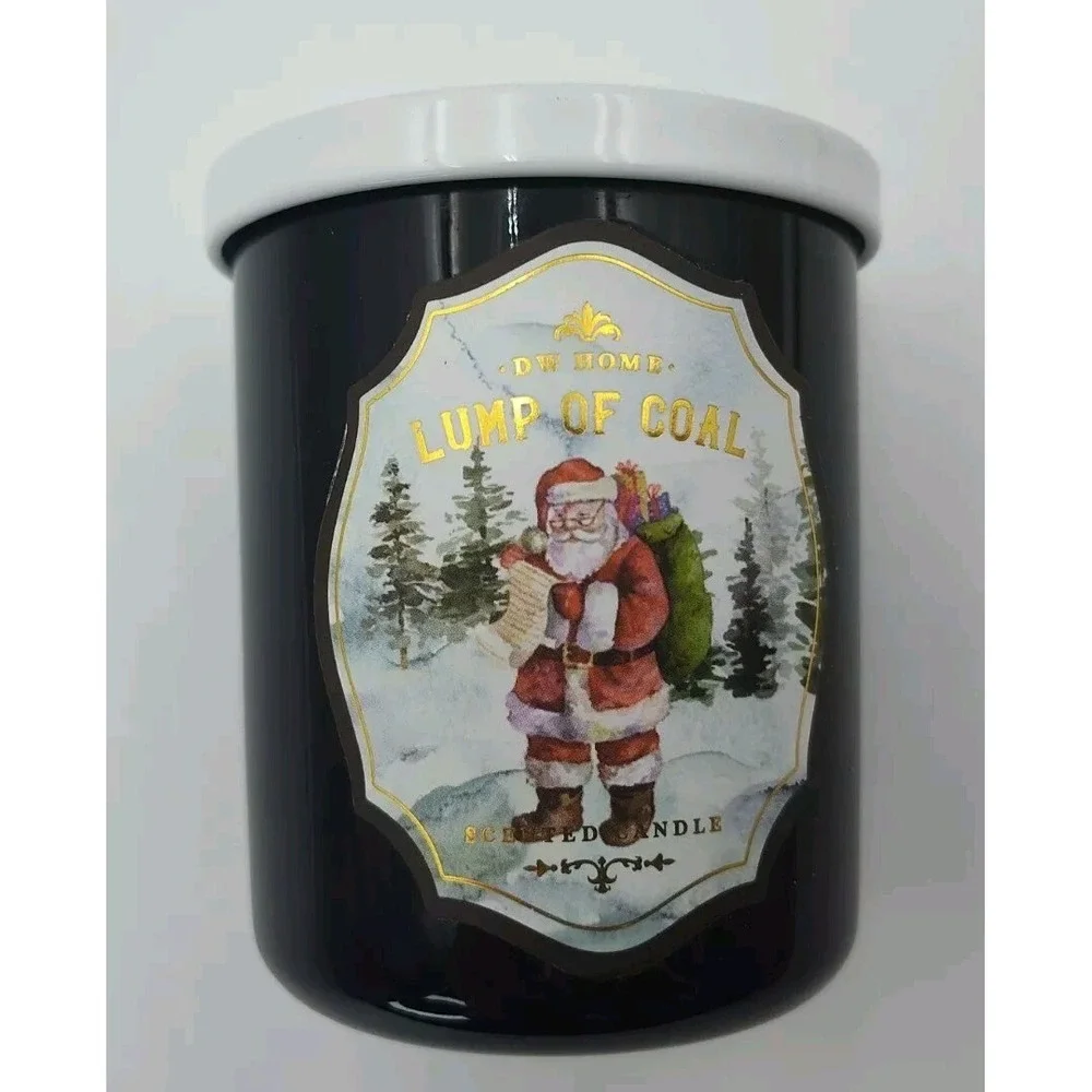 Candle LUMP COAL Scented Christmas 🎄🕯️🎅🏽 DW NEW Sm 3.8‎ oz Rare👀📸SEE📏📸